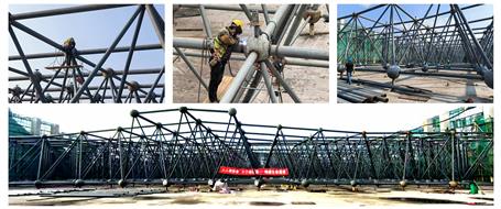 【奮戰(zhàn)三季度 打贏攻堅戰(zhàn)】冶建廣東公司項目精心組織鋼結構施工